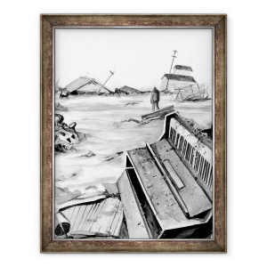 Tablou inramat - Tomoko FURUYA - daune tsunami, 2014, 60 x 80 cm