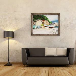 Tablou inramat - Tony Fandino - Barca in Skiathos II, 60 x 80 cm - Img 2