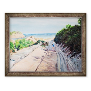 Tablou inramat - Tony Fandino - Calea spre plaja, Skiathos, 70 x 90 cm