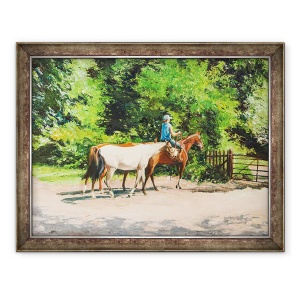 Tablou inramat - Tony Fandino - Mirele Exercitarea Ponei Polo, Richmond, 70 x 90 cm