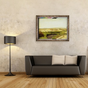 Tablou inramat - Valentin Ruths - Pe Luneburg Heath, 60 x 80 cm - Img 2
