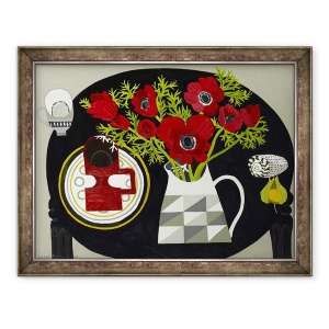Tablou inramat - Vanessa Bowman - Anemone si Geometric Ulcior, 70 x 90 cm