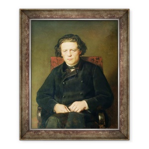 Tablou inramat - Vasili Grigorevich Perov - Portretul lui Anton Rubinstein 1829-94 1870, 50 x 60 cm