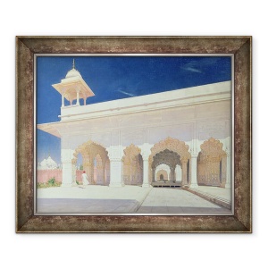 Tablou inramat - Vasili Vasilievich Vereshchagin - Camera tronului Shah Jahan Fort din Delhi, 50 x 60 cm