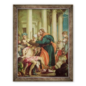 Tablou inramat - Veronese - Miracolul Sfantului Barnaba, 70 x 90 cm