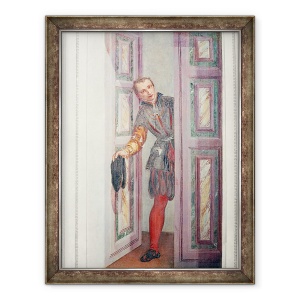 Tablou inramat - Veronese - Un servitor la usa, 70 x 90 cm