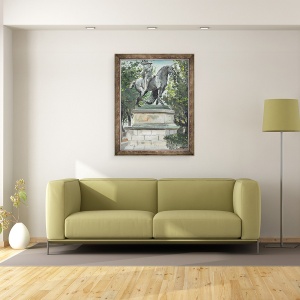 Tablou inramat - Vincent Alexander Booth - Art Barcelona, 1994, 70 x 90 cm - Img 2