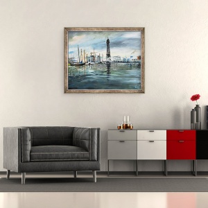 Tablou inramat - Vincent Alexander Booth - Barci Barcelona, 1995, 50 x 60 cm - Img 2