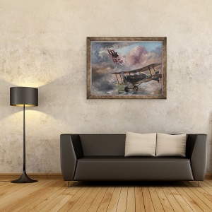 Tablou inramat - Vincent Alexander Booth - Dogfight 1917, 1995, 60 x 80 cm - Img 2