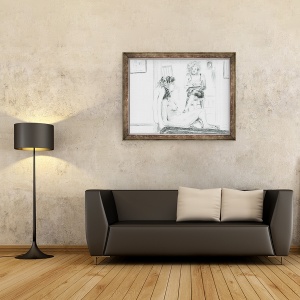 Tablou inramat - Vincent Alexander Booth - Model de seara, 2012, 70 x 90 cm - Img 2