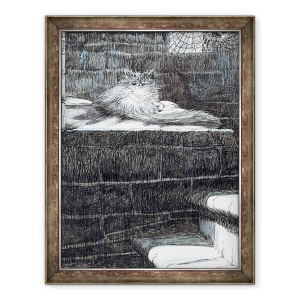 Tablou inramat - Vincent Alexander Booth - Page21, Castelul din padurea Findhorn, 2006, 60 x 80 cm