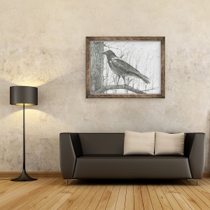 Tablou inramat - Vincent Alexander Booth - Pasare, 2011, 70 x 90 cm - Img 2