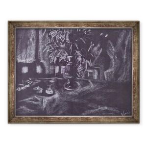 Tablou inramat - Vincent Alexander Booth - Planta in camera la lumina lumanarilor, 1997, 60 x 80 cm