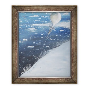 Tablou inramat - Vincent Alexander Booth - Primul capitan de aeronave din Antarctica Scott 4 februarie 1902, 50 x 60 cm