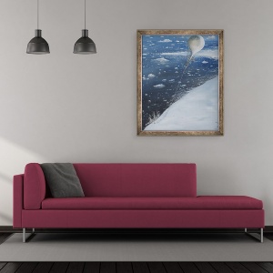 Tablou inramat - Vincent Alexander Booth - Primul capitan de aeronave din Antarctica Scott 4 februarie 1902, 50 x 60 cm - Img 2