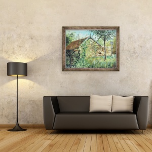 Tablou inramat - Vincent Alexander Booth - Spalare coliba in Laignes, 2006, 70 x 90 cm - Img 2