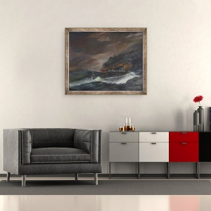 Tablou inramat - Vincent Alexander Booth - U107 - 750 zile, 1993, 50 x 60 cm - Img 2