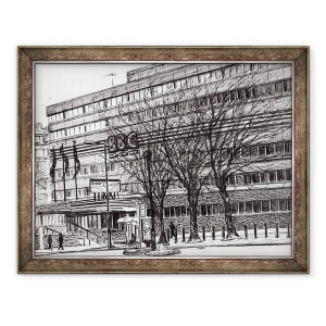 Tablou inramat - Vincent Alexander Booth - Vechiul BBC Oxford rutier Manchester, 2011, 70 x 90 cm