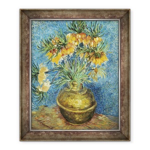 Tablou inramat - Vincent van Gogh - Coroana Imperial Fritilaries intr-o vaza de cupru, 50 x 60 cm