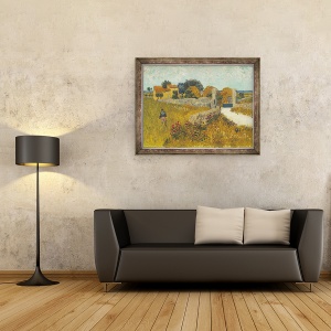 Tablou inramat - Vincent van Gogh - Ferma in Provence, 70 x 90 cm - Img 2