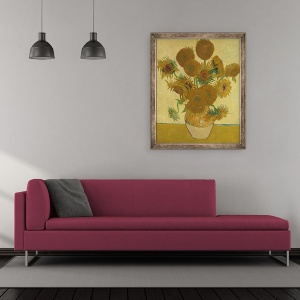 Tablou inramat - Vincent van Gogh - Floarea-soarelui II, 50 x 60 cm - Img 2