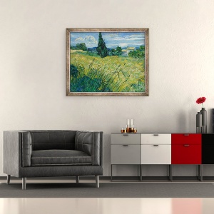 Tablou inramat - Vincent van Gogh - Grau verde, 50 x 60 cm - Img 2