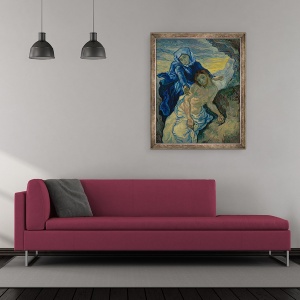 Tablou inramat - Vincent van Gogh - Pieta, 50 x 60 cm - Img 2