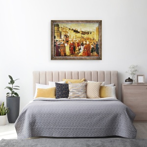 Tablou inramat - Vittore Carpaccio - Sfantul stefan Predica, 70 x 90 cm - Img 3