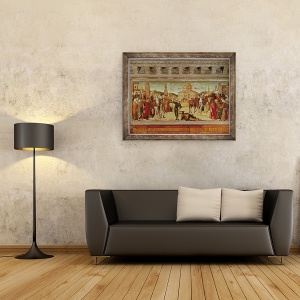 Tablou inramat - Vittore Carpaccio - Triumful Sfantului Gheorghe, 60 x 80 cm - Img 2