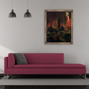 Tablou inramat - Walter Richard Sickert - Sala de muzica, 50 x 60 cm - Img 2
