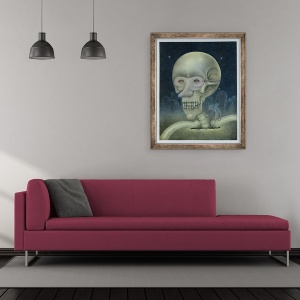 Tablou inramat - Wayne Anderson - Skellybones si Grubsteak, 50 x 60 cm - Img 2