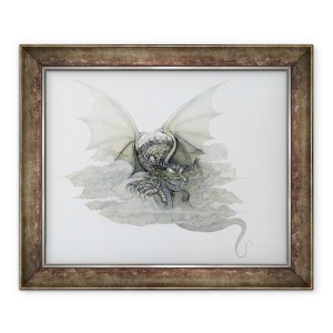 Tablou inramat - Wayne Anderson - Un Dragon care este Cloudlike, 70 x 85 cm