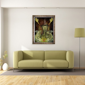 Tablou inramat - Wayne Anderson - Zodiac Magician, 60 x 80 cm - Img 2