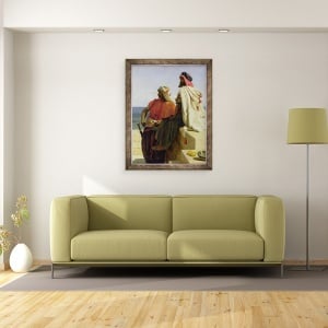 Tablou inramat - Wilfred Vincent Herbert - Sarazinii in fata pozitiei lor, 70 x 90 cm - Img 3