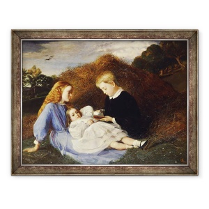 Tablou inramat - William Blake Richmond - Amy, Dorothea si Hungerford Wren Hoskyns, 60 x 80 cm