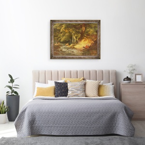 Tablou inramat - William Hodges - Jacques si Cerbul Ranit, 70 x 90 cm - Img 3