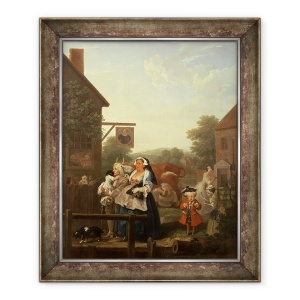 Tablou inramat - William Hogarth - Cele patru ori ale zilei - Seara, 50 x 60 cm