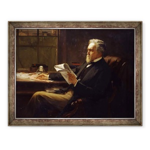 Tablou inramat - William Holyoake - Portretul lui George Jacob Holyoake 1817-1906, 60 x 80 cm