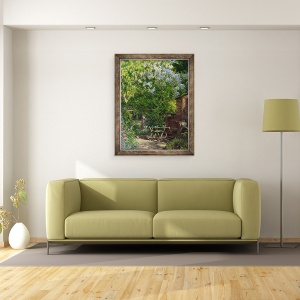 Tablou inramat - William John Montaigne - in gradina, 60 x 80 cm - Img 2