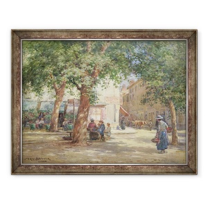Tablou inramat - William Kay Blacklock - Piata Piata, 70 x 90 cm
