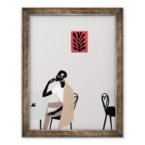 Tablou inramat - Yi Xiao Chen - Cafe Scene cu Matisse, 2016, 60 x 80 cm