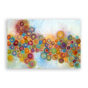 Tablou Canvas - Abstarct, Cercuri, Modern, Multicolor, 80 x 120 cm