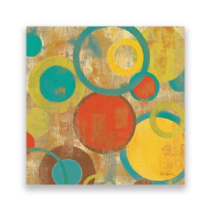 Tablou Canvas - Abstract, Cercuri, Multicolor, 60 x 60 cm