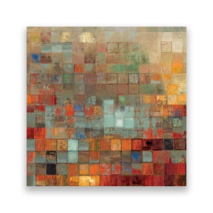 Tablou Canvas - Abstract, Pepit, Multicolor, 60 x 60 cm