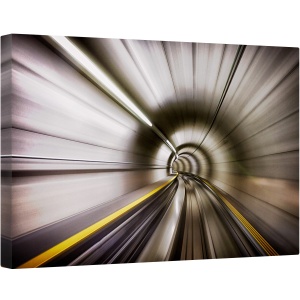 Tablou canvas - Abstract, Tunel, Viteza, Miscare, Feroviar, 40 x 60 cm