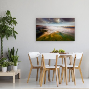 Tablou canvas - Abstractizare Pe Litoral, Peisaj Marin, Spania, Mare, 50 x 80 cm - Img 4