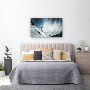 Tablou canvas - Acasa In Flaine, Franta, Schi, Iarna, 50 x 80 cm - Img 3