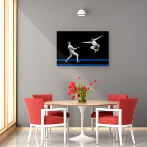 Tablou canvas - Actiune, Salt, Aer, Levitatie, 60 x 90 cm - Img 4