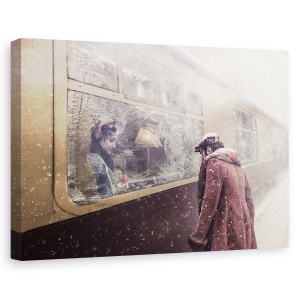 Tablou canvas - Ai Grija De Tine, Vintage, Retro, Ninsoare, Ninge, 60 x 90 cm