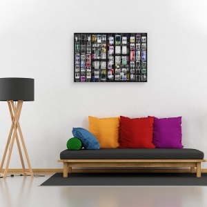 Tablou canvas - Amsterdam 31, Grafic, Editare Creativa, Ferestre, Reflectie, Apa, 80 x 120 cm - Img 2